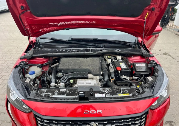 Peugeot 208 cena 48900 przebieg: 45090, rok produkcji 2020 z Świerzawa małe 172